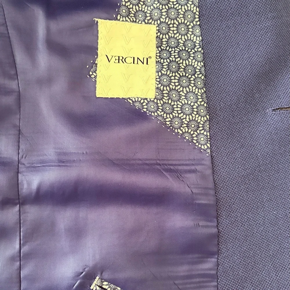 Vercini 46R Blue‎ Sport Coat Blazer Business Casual Workwear